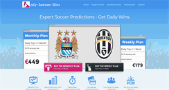 Desktop Screenshot of dailysoccerwins.com